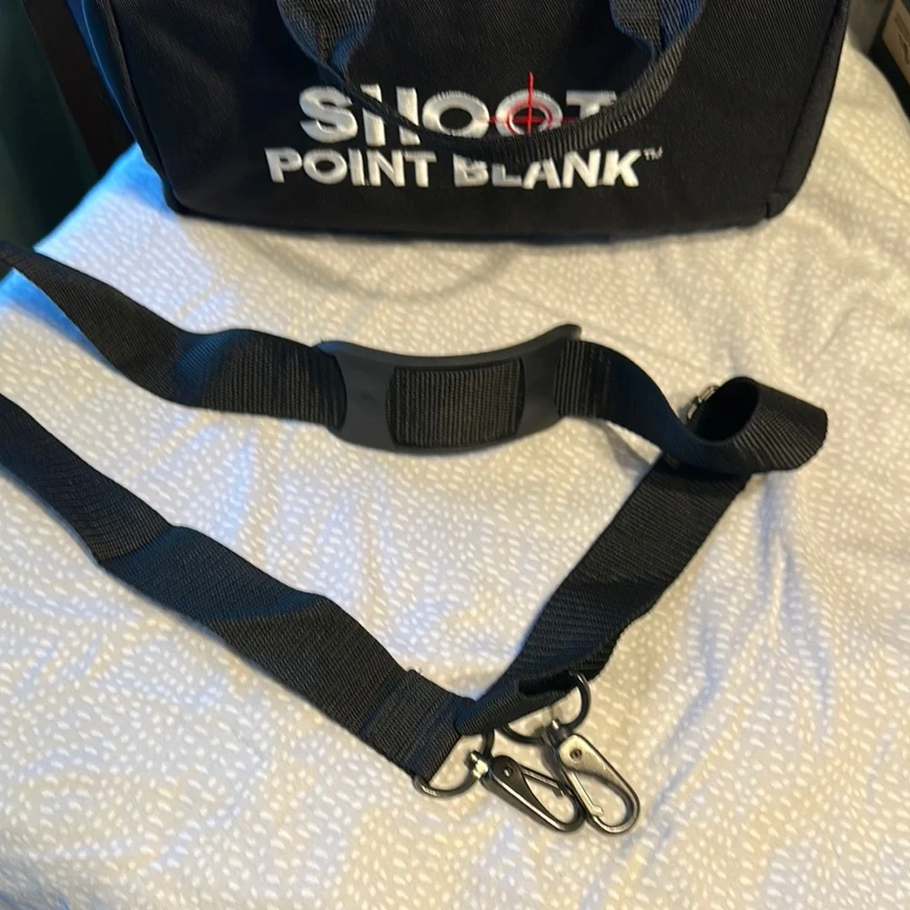 Black Duffel Bag with Rigid Structure and Durable Fabric